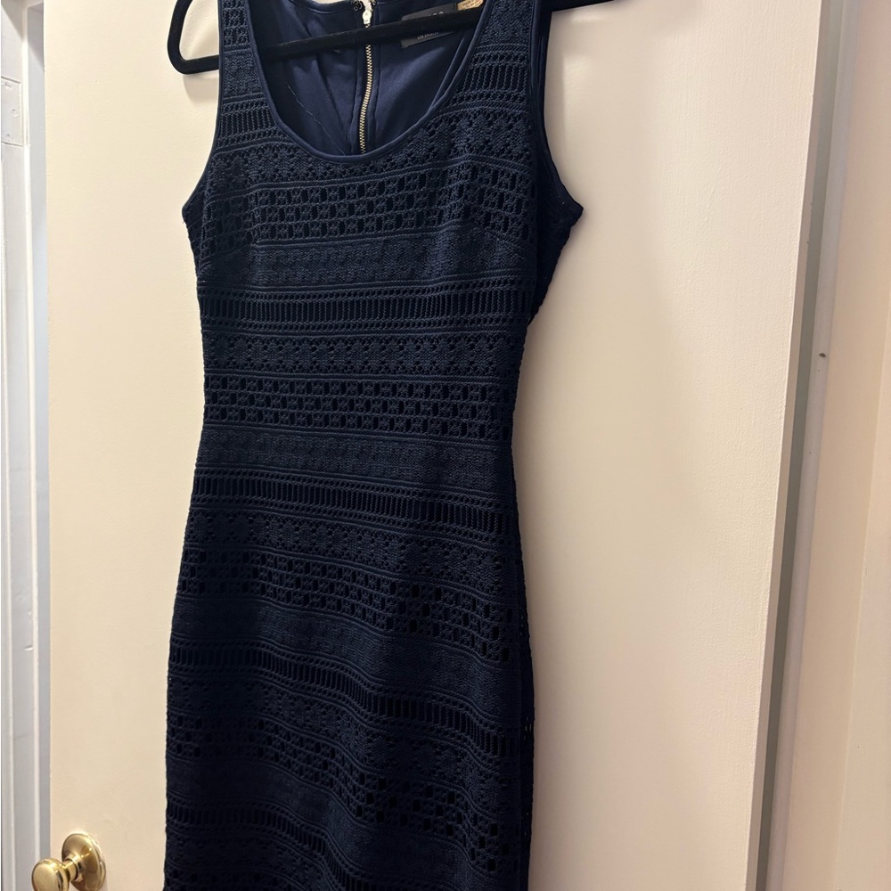 GUESS Knit Navy Dress